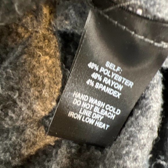 NWT Lulus Personal Best Heather Charcoal Grey Pullover Hoodie - Picture 5 of 8